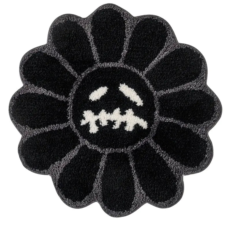Dark Daisy Rug