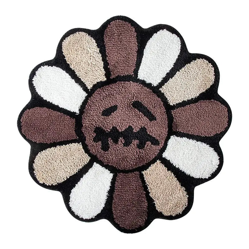Dark Daisy Rug