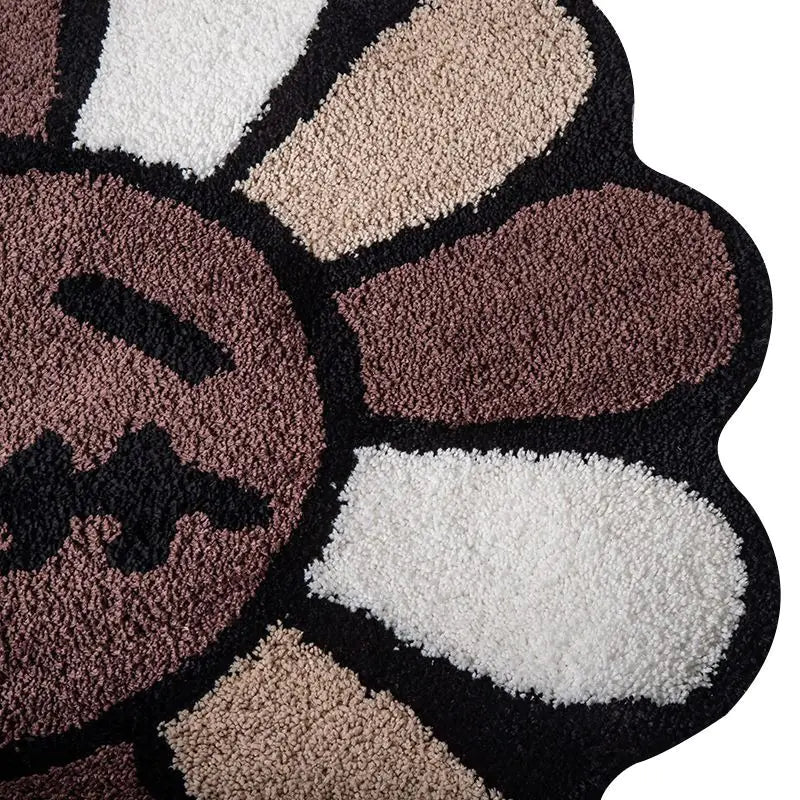 Dark Daisy Rug